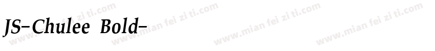 JS-Chulee Bold字体转换